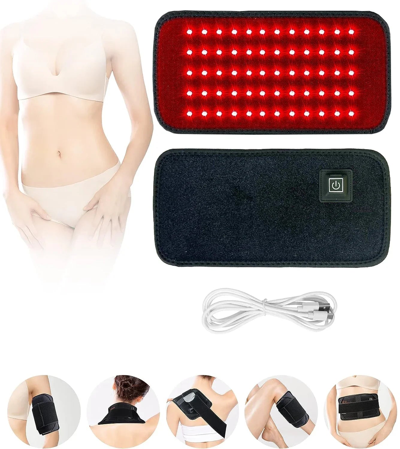 60 LEDs Red＆Infrared Light Therapy Belt