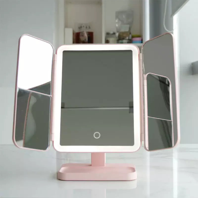 GlamTrifold LED Vanity Mirror