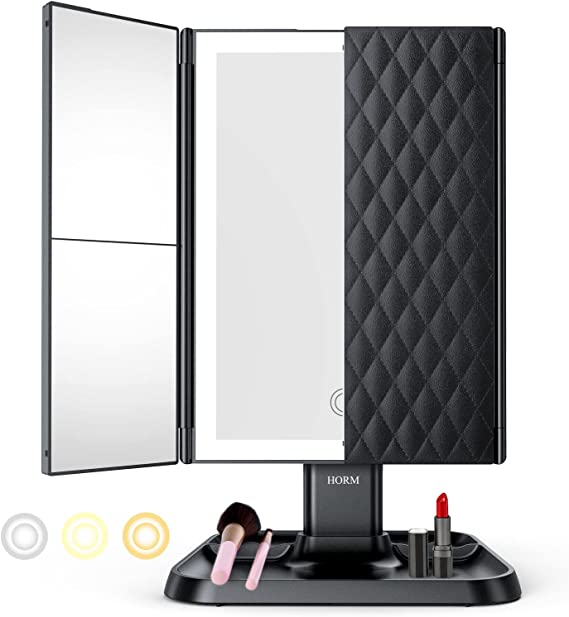 GlamTrifold LED Vanity Mirror